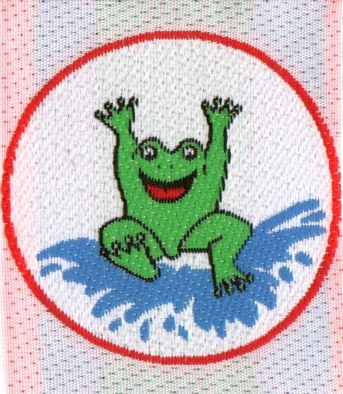 Frosch - Stoffabzeichen Frühschwimmer